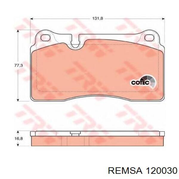 Колодки Remsa 120030 цена, от 32.12 USD
