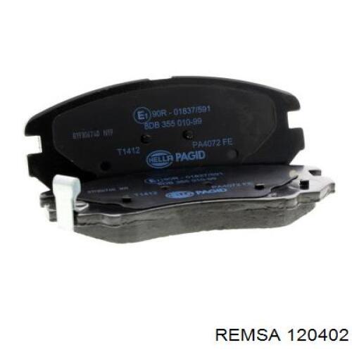 Передние тормозные колодки 120402 Remsa