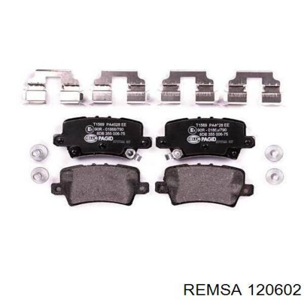 Купить 120602 Remsa Колодки тормозные задние, дисковые