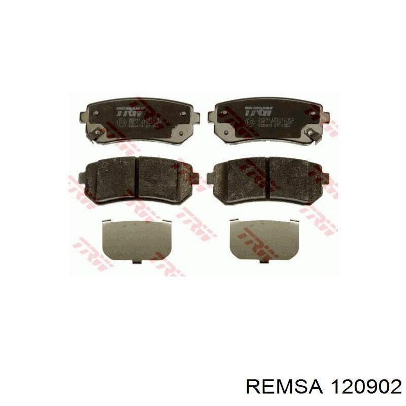 Купить 120902 Remsa Колодки тормозные задние, дисковые