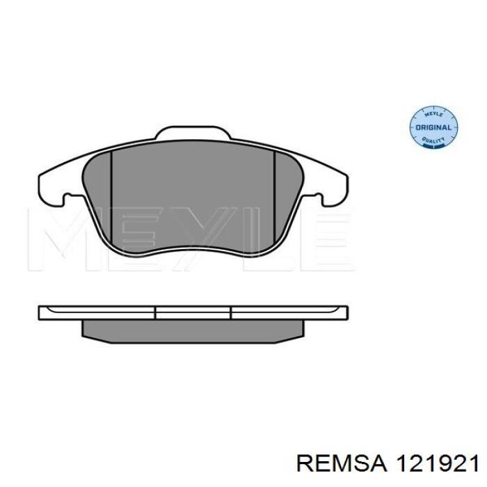 Передние тормозные колодки 121921 Remsa