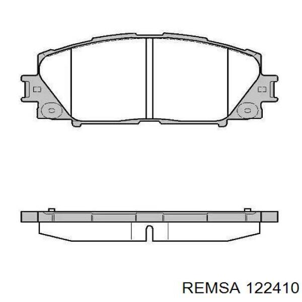 Передние тормозные колодки 122410 Remsa