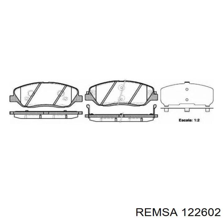 Купить 122602 Remsa Колодки тормозные