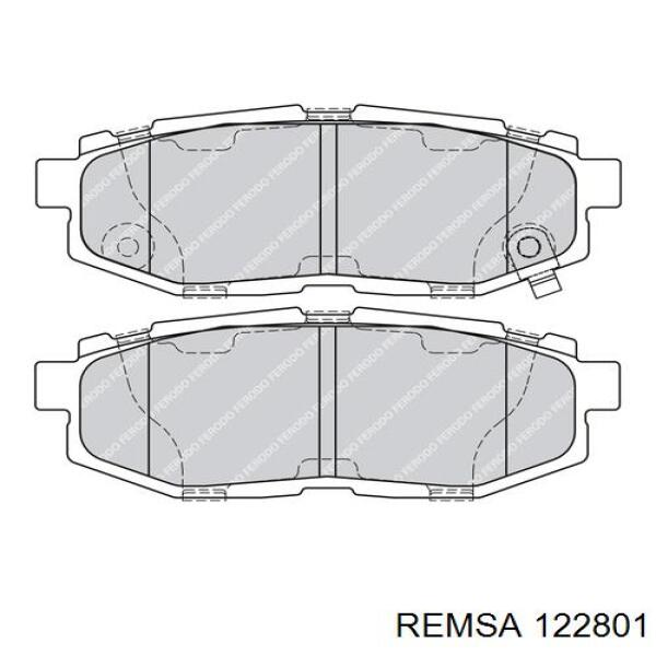 Задние дисковые колодки Remsa 122801