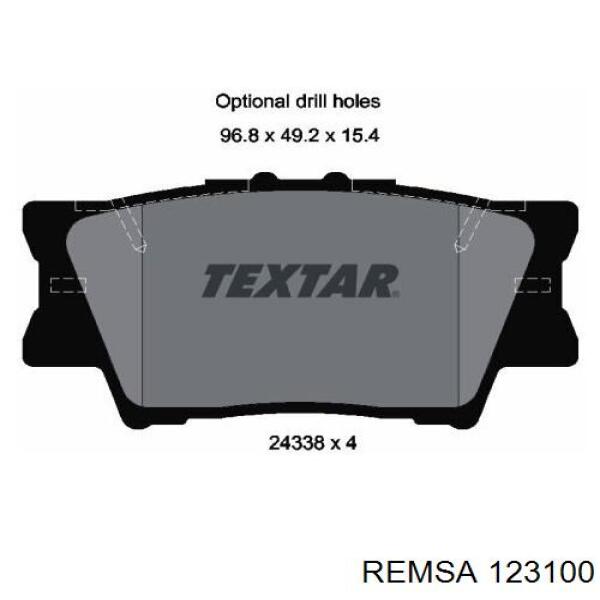 Колодки дисковые  Remsa 123100 цена, от 20.61 USD