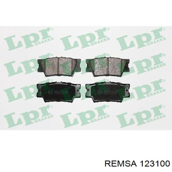 Купить 123100 Remsa Колодки тормозные задние, дисковые