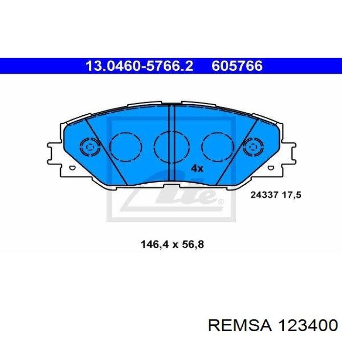 Колодки Remsa 123400 цена, от 27.82 USD