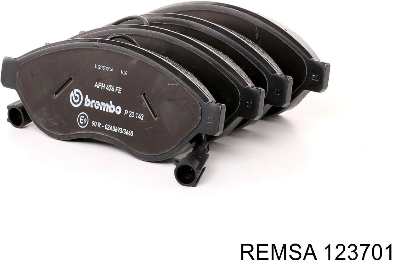 Тормозные колодки Remsa 123701