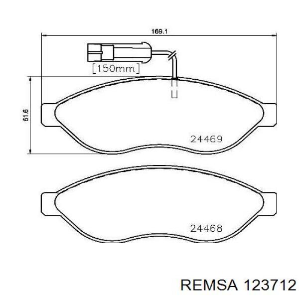 Колодки Remsa 123712 цена, от 35.86 USD