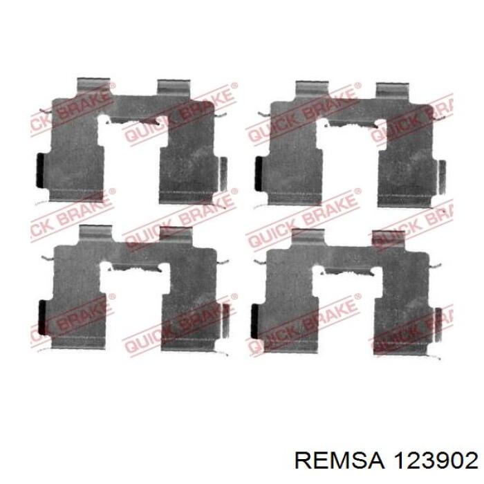 Задние дисковые колодки Remsa 123902