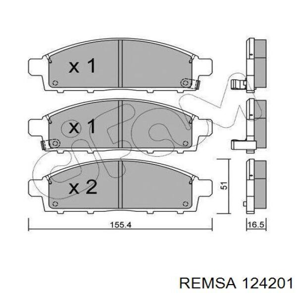Колодки Remsa 124201 цена, от 27.20 USD