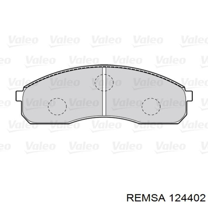 Передние тормозные колодки 124402 Remsa