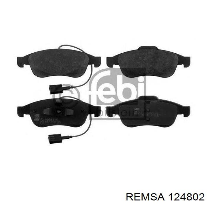 Купить 124802 Remsa Колодки тормозные
