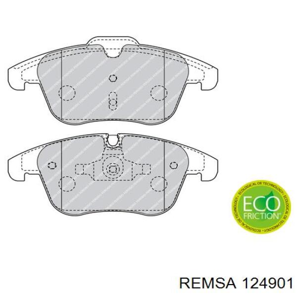 Тормозные колодки Remsa 124901