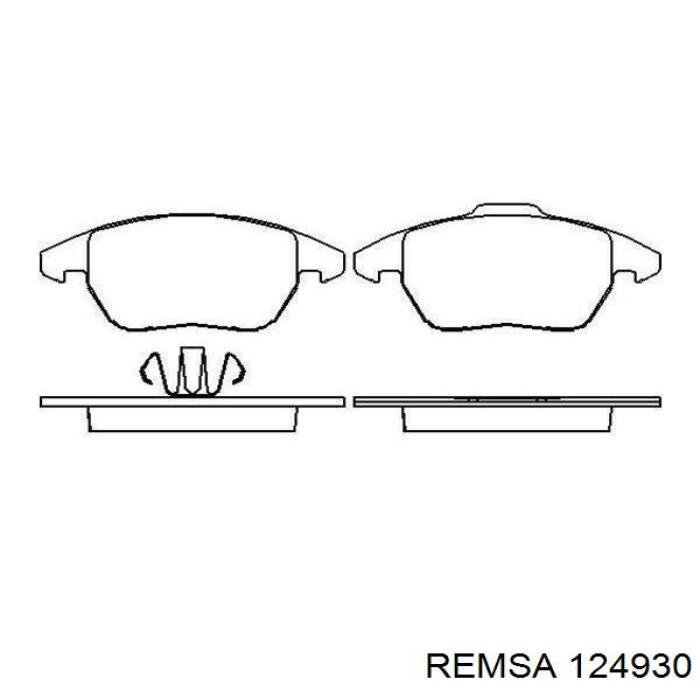 124930 Remsa Колодки передние