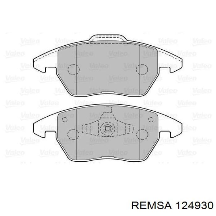 Купить 124930 Remsa Колодки тормозные