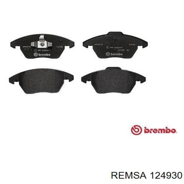 Передние тормозные колодки 124930 Remsa