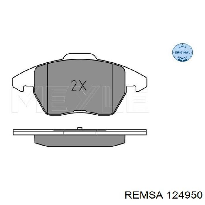 Купить 124950 Remsa Колодки тормозные