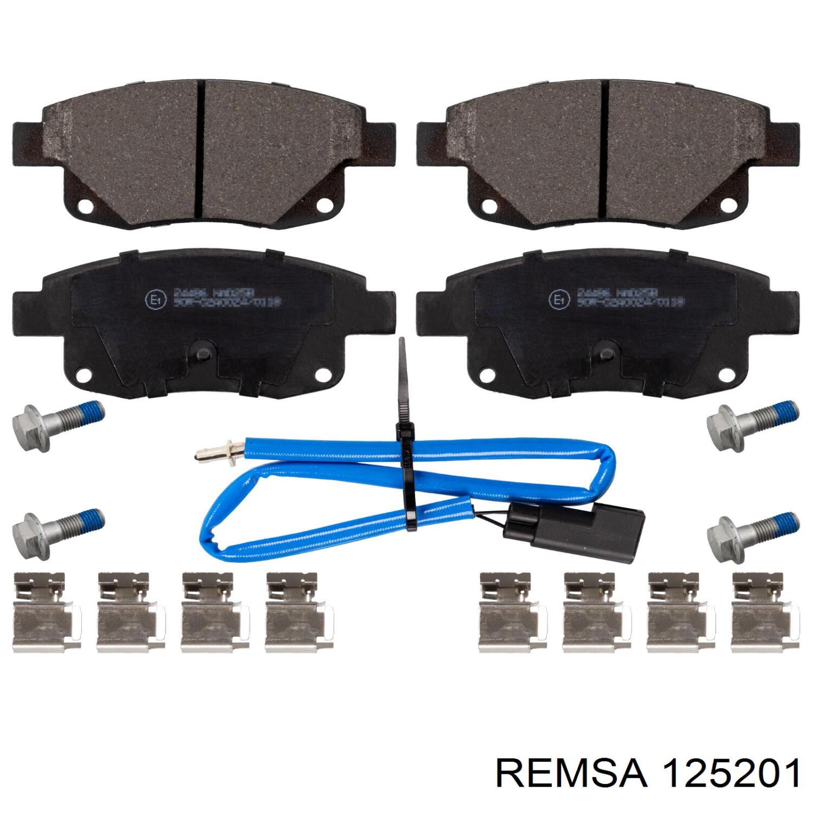 Купить 125201 Remsa Колодки тормозные задние, дисковые