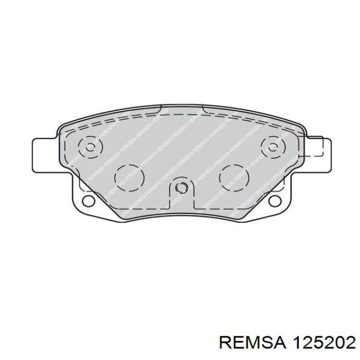 Задние тормозные колодки 125202 Remsa