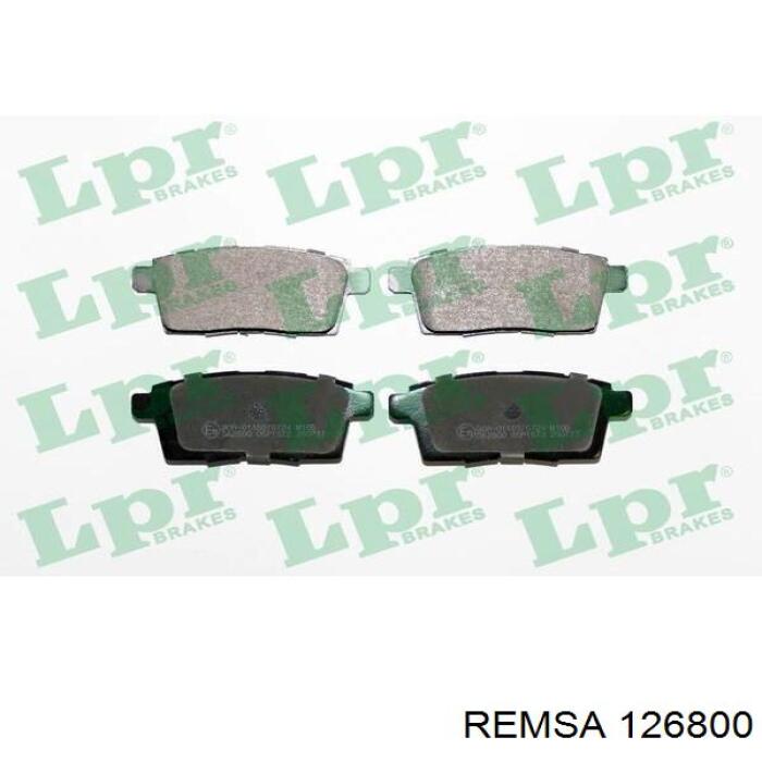 Задние тормозные колодки 126800 Remsa