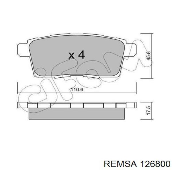 Колодки дисковые  Remsa 126800 цена, от 24.81 USD