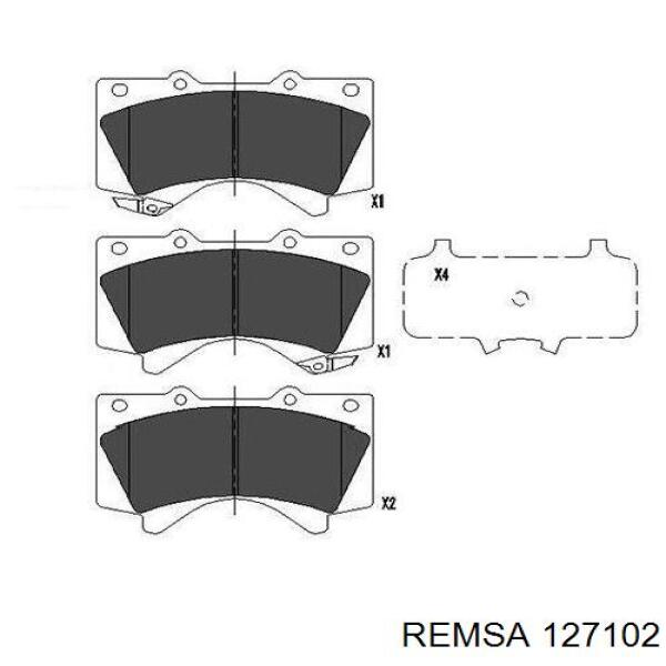 Колодки Remsa 127102 цена, от 34.56 USD