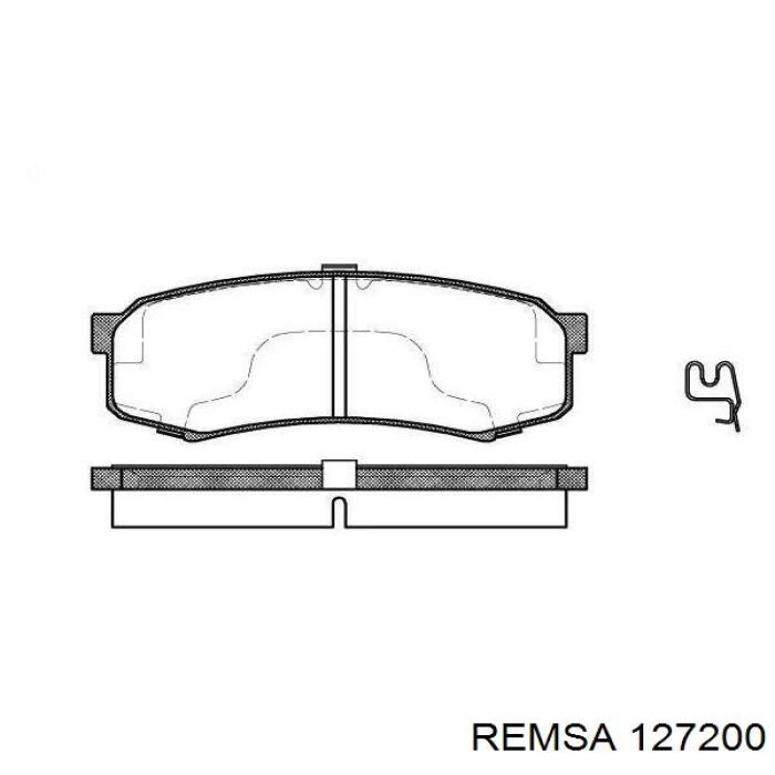 Купить 127200 Remsa Колодки тормозные задние, дисковые
