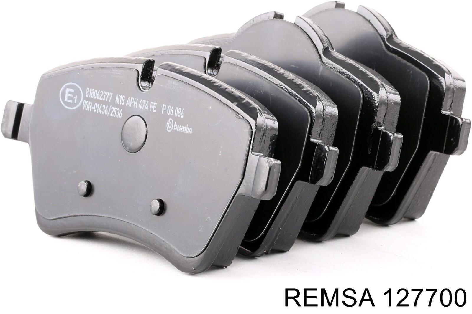 Купить 127700 Remsa Колодки тормозные