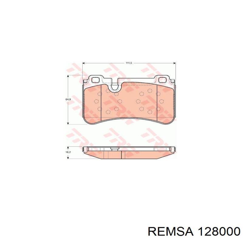 Колодки дисковые  Remsa 128000 цена, от 42.36 USD