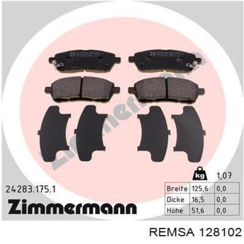 Колодки Remsa 128102 цена, от 29.19 USD