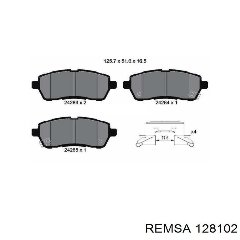 Колодки Remsa 128102 цена, от 29.19 USD