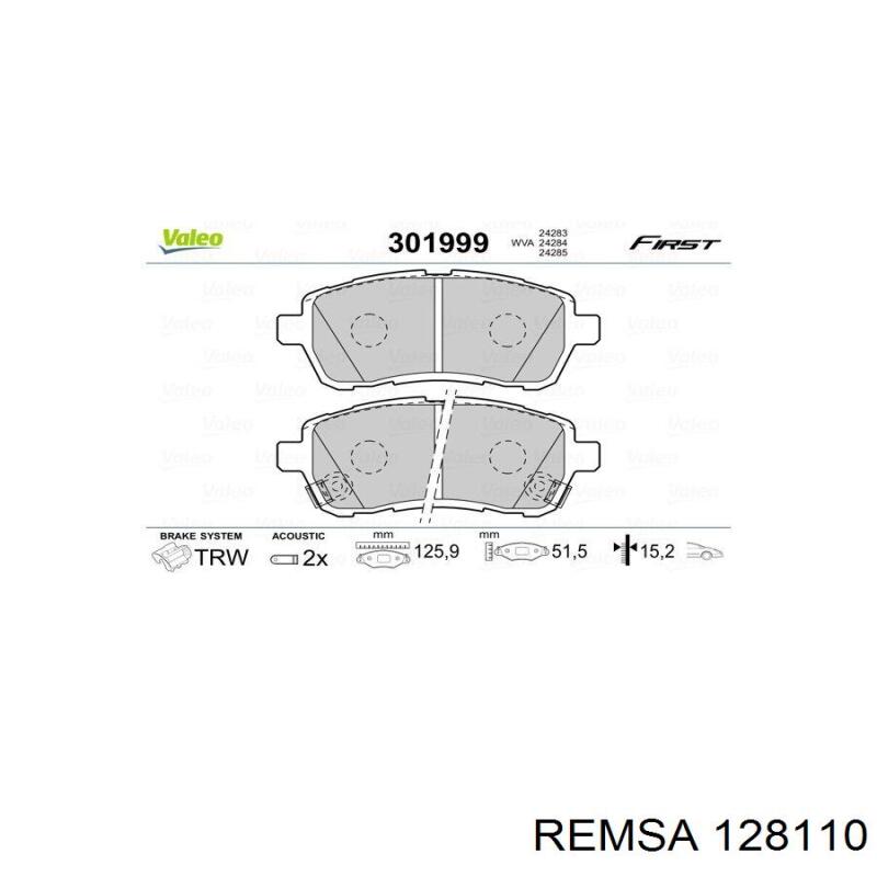 Колодки Remsa 128110 цена, от 24.07 USD