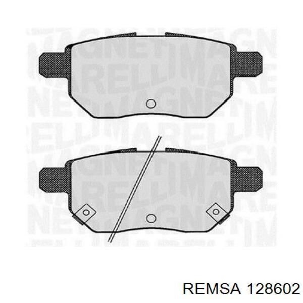 Купить 128602 Remsa Колодки тормозные задние, дисковые