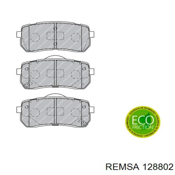 Задние дисковые колодки Remsa 128802