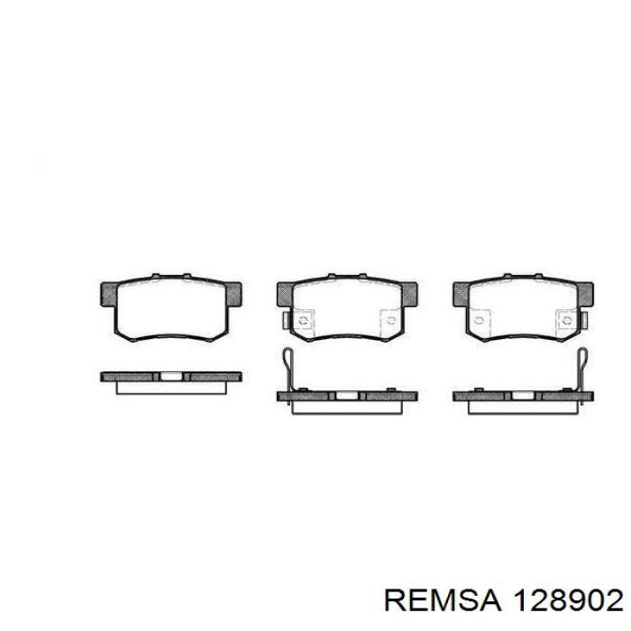 Передние тормозные колодки 128902 Remsa