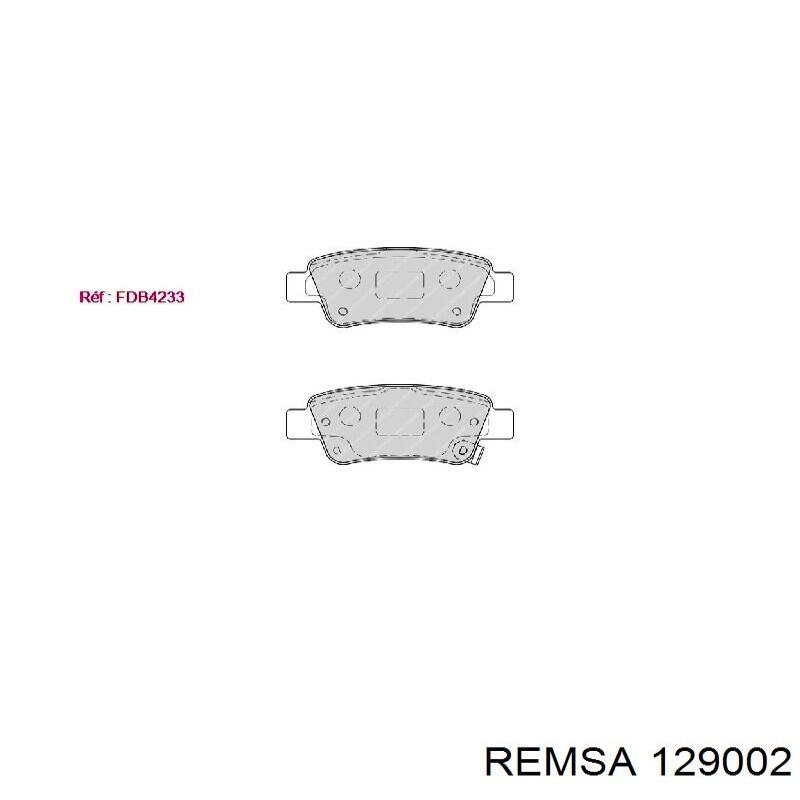 Колодки дисковые  Remsa 129002 цена, от 24.57 USD