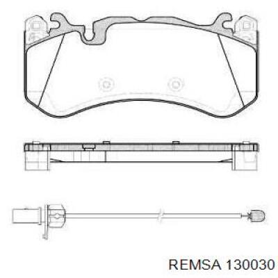 Передние тормозные колодки 130030 Remsa