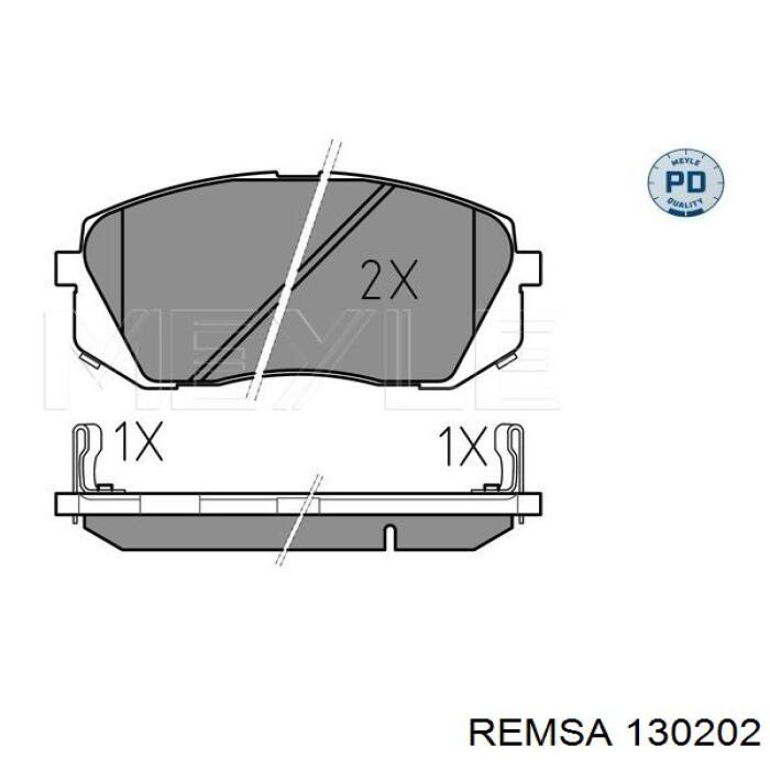 130202 Remsa Колодки передние