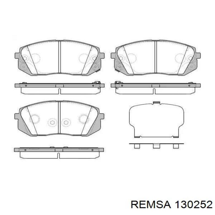 Передние тормозные колодки 130252 Remsa