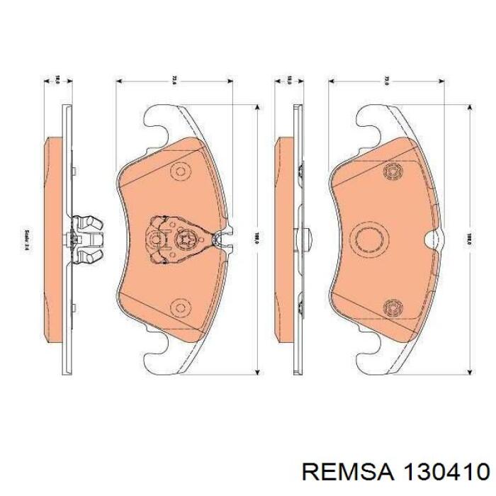 Купить 130410 Remsa Колодки тормозные