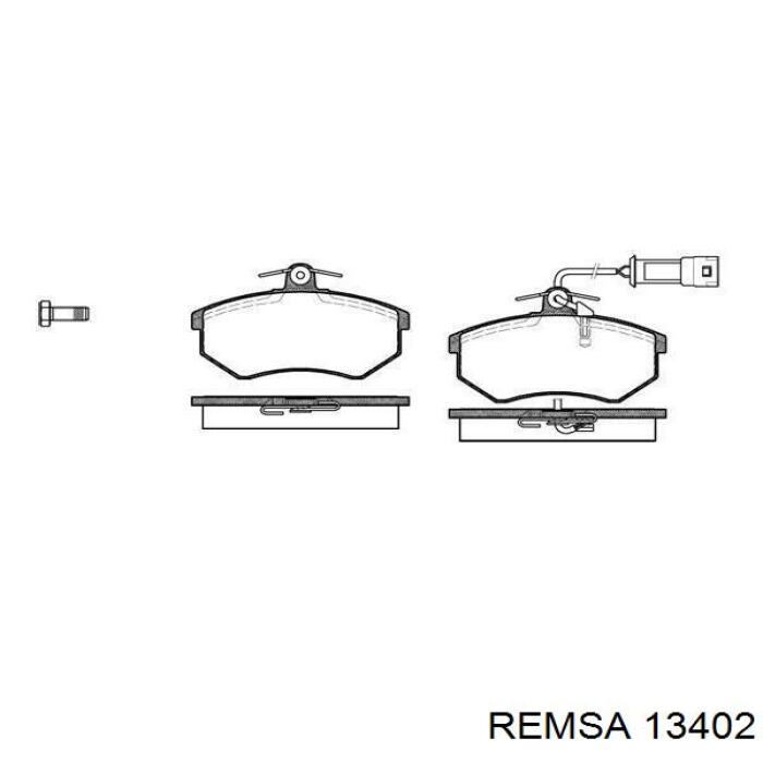 Передние тормозные колодки 13402 Remsa