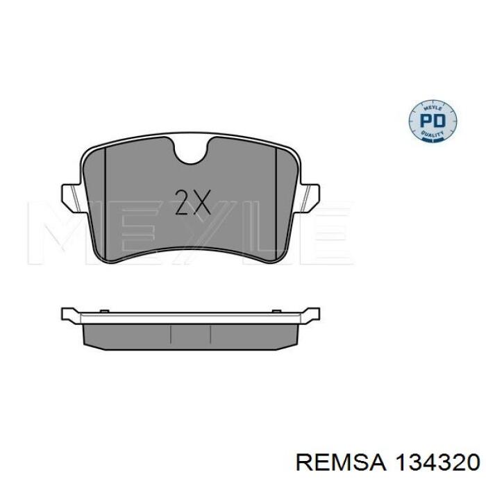 Задние дисковые колодки Remsa 134320