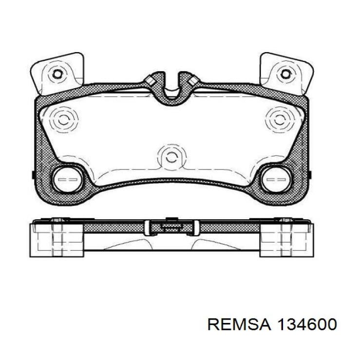 Задние тормозные колодки 134600 Remsa