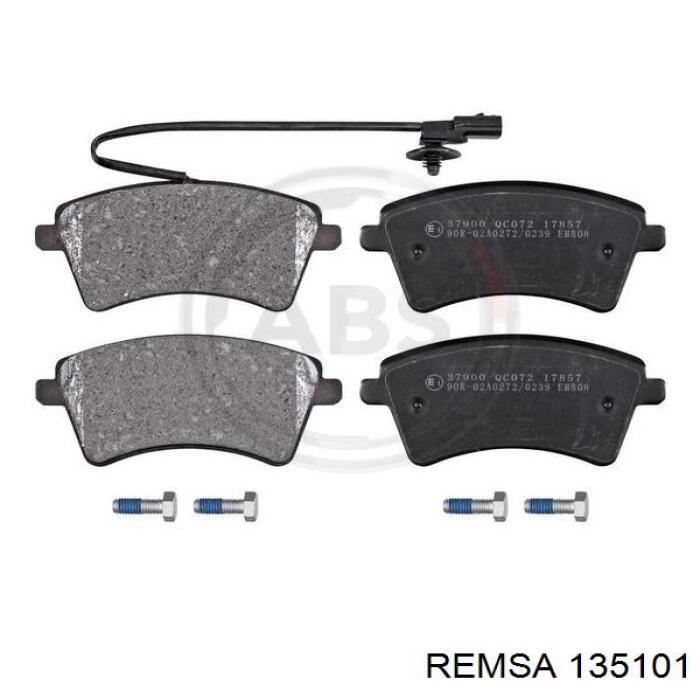 Передние тормозные колодки 135101 Remsa