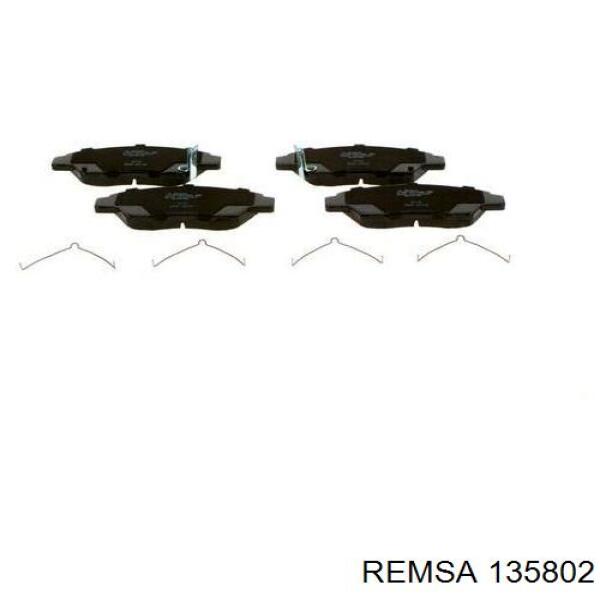 Передние тормозные колодки 135802 Remsa