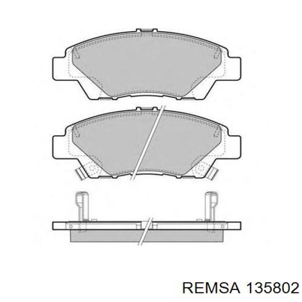 Купить 135802 Remsa Колодки тормозные