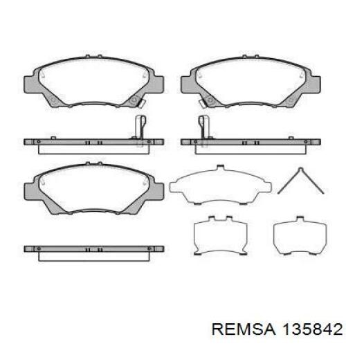 Передние тормозные колодки 135842 Remsa