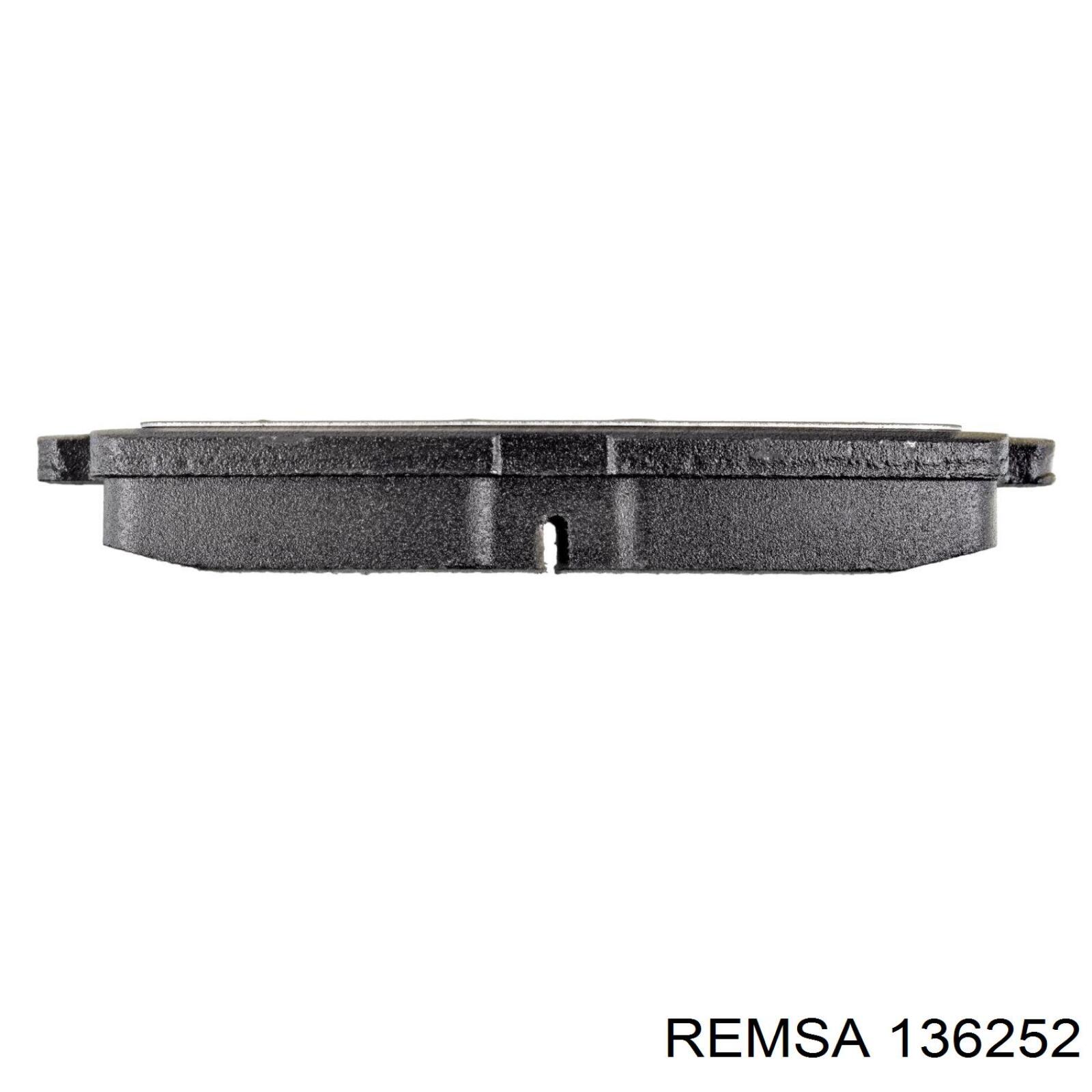 Задние дисковые колодки Remsa 136252