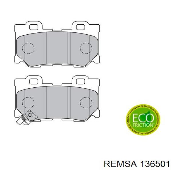 Купить 136501 Remsa Колодки тормозные задние, дисковые